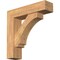 Ekena Millwork Imperial Block Smooth Bracket w/ Offset Brace, Western Red Cedar, 7 1/2"W x 30"D x 30"H BKT0806X30X30IMP05SWR - alternate 1